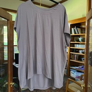 Athleta dusty purple loose fit top